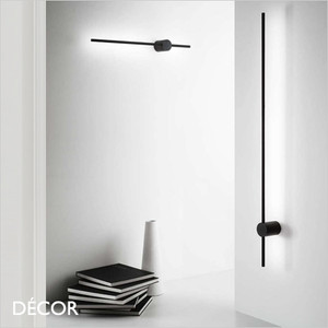 Ideal Lux - Essence 70 & 124, 2 Sizes - Matt Black Modern Designer Wall Light - Minimalist Design for Any Contemporary Space Ideal Lux - Essence 70 & 124, 2 Sizes - Matt Black Modern Designer Wall Light - Minimalist Design for Any Contemporary Space