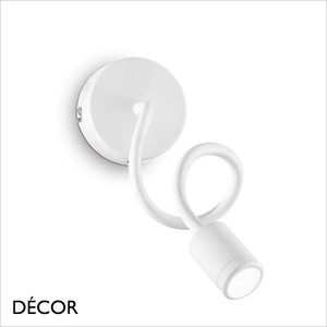 Ideal Lux - Focus 1 - Matt White Modern Designer Flexible LED Wall Light - Innovative Italian Design for a Hotel Room, Bedside, Office or Study Ideal Lux - Focus 1 - Matt White Modern Designer Flexible LED Wall Light - Innovative Italian Design for a Hotel Room, Bedside, Office or Study