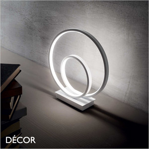 Ideal Lux - Oz - Matt White Modern Designer LED Table Lamp - Unique Italian Design Ideal for your Living Room, Study, Hotel & Reception Room Ideal Lux - Oz - Matt White Modern Designer LED Table Lamp - Unique Italian Design Ideal for your Living Room, Study, Hotel & Reception Room