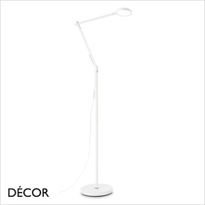 Ideal Lux - Futura - White Adjustable Articulated Modern Designer LED Floor Lamp - Perfect Task Light for your Study, Workspace, Bedside, Living Room & Lounge Ideal Lux - Futura - White Adjustable Articulated Modern Designer LED Floor Lamp - Perfect Task Light for your Study, Workspace, Bedside, Living Room & Lounge