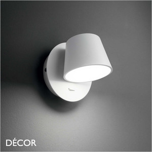 IIdeal Lux - Gim Wall Light, Black | Designer Wall Spotlights | DÉCORGim - Matt White Modern Designer Adjustable Wall Light - Stylish Italian Design for Any Contemporary Space IIdeal Lux - Gim Wall Light, Black | Designer Wall Spotlights | DÉCORGim - Matt White Modern Designer Adjustable Wall Light - Stylish Italian Design for Any Contemporary Space