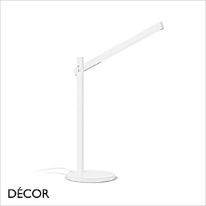 Ideal Lux - Pivot - White Touch-Dimmer Adjustable Modern Designer LED Desk Light - Perfect Task Light for a Study, Workspace, Bedside, Lamp Table, Living Room & Lounge Ideal Lux - Pivot - White Touch-Dimmer Adjustable Modern Designer LED Desk Light - Perfect Task Light for a Study, Workspace, Bedside, Lamp Table, Living Room & Lounge