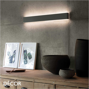 Ideal Lux - Delta, 3 Sizes - Matt Black Modern Designer LED Uplight & Downlight Wall Light - Minimalism for Any Contemporary Space