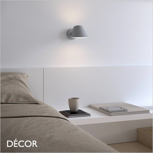 Nordlux - Stay Short - Matt Grey Modern Designer Wall Light - Minimalist Danish Style - Ideal for a Living Room, Home Office or Bedside Nordlux - Stay Short - Matt Grey Modern Designer Wall Light - Minimalist Danish Style - Ideal for a Living Room, Home Office or Bedside