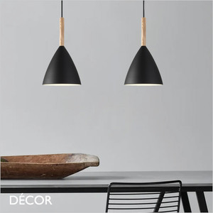Nordlux - Pure 20 - Black & Solid Ash Modern Designer Pendant Light - Stunning in a Kitchen, Dining Room, Living Room, Hotel, Restaurant, Bistro, Bar & Café. DFTP Nordlux - Pure 20 - Black & Solid Ash Modern Designer Pendant Light - Stunning in a Kitchen, Dining Room, Living Room, Hotel, Restaurant, Bistro, Bar & Café. DFTP