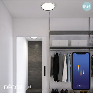 Nordlux - Liva Smart Colour - White Modern Designer Bluetooth Water-Resistant LED Downlight - Minimalist Design Suitable For The Bathroom and Any Contemporary Indoor Space, Perfect for Home & Business