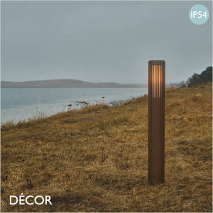 Nordlux - Aludra 95 - Seaside Brown Modern Designer Outdoor Garden Post Light - Striking Danish Design for your Garden, Hotel & Bistro Nordlux - Aludra 95 - Seaside Brown Modern Designer Outdoor Garden Post Light - Striking Danish Design for your Garden, Hotel & Bistro