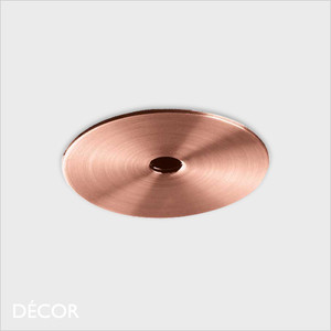 Ideal Lux - Recessed Ceiling Rose, Ø11cm - Copper Modern Designer Ceiling Fitting for a Single Pendant Light Ideal Lux - Recessed Ceiling Rose, Ø11cm - Copper Modern Designer Ceiling Fitting for a Single Pendant Light