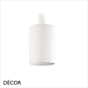 Ideal Lux - Modern Bulb Holder - Matt White Minimalist Designer Pendant Light Fitting - Ideal for Creating a Unique Pendant Light Design Ideal Lux - Modern Bulb Holder - Matt White Minimalist Designer Pendant Light Fitting - Ideal for Creating a Unique Pendant Light Design