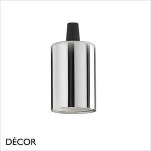 Ideal Lux - Modern Bulb Holder - Chrome Minimalist Designer Pendant Light Fitting - Ideal for Creating a Unique Pendant Light Design Ideal Lux - Modern Bulb Holder - Chrome Minimalist Designer Pendant Light Fitting - Ideal for Creating a Unique Pendant Light Design