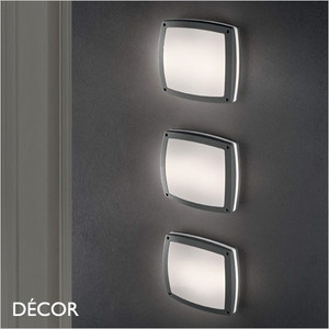 Ideal Lux - Cometa - Anthracite Modern Designer Outdoor Wall Light - Minimalist Style for any Contemporary Space - For your Home & Business Ideal Lux - Cometa - Anthracite Modern Designer Outdoor Wall Light - Minimalist Style for any Contemporary Space - For your Home & Business