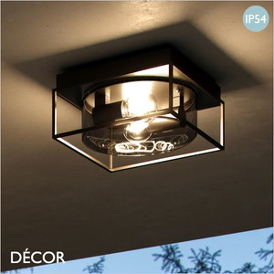 Nordlux - Griffin - Smoked Grey and Black Modern Designer Outdoor Garden Ceiling Light - Contemporary Danish Design for your Garden, Hotel & Bistro Nordlux - Griffin - Smoked Grey and Black Modern Designer Outdoor Garden Ceiling Light - Contemporary Danish Design for your Garden, Hotel & Bistro