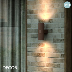 Nordlux - Kyklop Ripple - Rust Brown Modern Designer Outdoor Garden Wall Light - Striking Danish Design for your Garden, Terrace, Hotel & Bistro Nordlux - Kyklop Ripple - Rust Brown Modern Designer Outdoor Garden Wall Light - Striking Danish Design for your Garden, Terrace, Hotel & Bistro