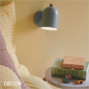 Nordlux - Gaston - Blue with a Wooden Detail Modern Designer Wall Light - Ideal as a Bedside Light, Reading Light or Task Light Nordlux - Gaston - Blue with a Wooden Detail Modern Designer Wall Light - Ideal as a Bedside Light, Reading Light or Task Light