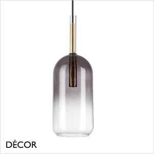 A1 Ideal Lux - Empire Cylinder - Gold with a Smoked Grey Glass Cylindrical Modern Designer Pendant Light - Pure Italian Style for a Dining Room, Kitchen, Kitchen Island, Hallway, Stairwell, Hotel, Restaurant, Bistro, Bar & Café, A1 Ideal Lux - Empire Cylinder - Gold with a Smoked Grey Glass Cylindrical Modern Designer Pendant Light - Pure Italian Style for a Dining Room, Kitchen, Kitchen Island, Hallway, Stairwell, Hotel, Restaurant, Bistro, Bar & Café,