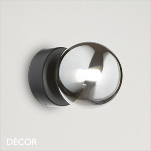Ideal Lux - Perlage 1 - Smoked Grey Glass with Matt Black Modern Designer Wall Light - A Stunning Statement Piece for Any Contemporary Space Ideal Lux - Perlage 1 - Smoked Grey Glass with Matt Black Modern Designer Wall Light - A Stunning Statement Piece for Any Contemporary Space