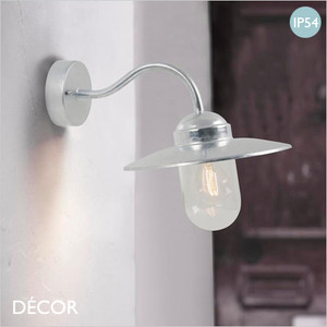 Nordlux - Luxembourg - Galvanized Steel Modern Designer Outdoor Wall Light - Vintage Industrial Style Lighting for your Garden, Hotel, Bistro & Café Nordlux - Luxembourg - Galvanized Steel Modern Designer Outdoor Wall Light - Vintage Industrial Style Lighting for your Garden, Hotel, Bistro & Café