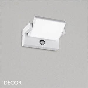 Ideal Lux - Swipe with Sensor - White & Opal White Modern Designer Outdoor LED Adjustable Wall Light - Minimalist Italian Design for the Garden & Outdoor Area of your Hotel, Bar, Bistro & Café Ideal Lux - Swipe with Sensor - White & Opal White Modern Designer Outdoor LED Adjustable Wall Light - Minimalist Italian Design for the Garden & Outdoor Area of your Hotel, Bar, Bistro & Café