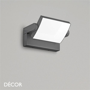 Ideal Lux - Swipe - Anthracite & Opal White Modern Designer Outdoor LED Adjustable Wall Light - Minimalist Italian Design for the Garden & Outdoor Area of your Hotel, Bar, Bistro & Café Ideal Lux - Swipe - Anthracite & Opal White Modern Designer Outdoor LED Adjustable Wall Light - Minimalist Italian Design for the Garden & Outdoor Area of your Hotel, Bar, Bistro & Café