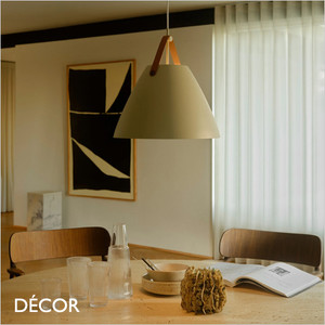 Nordlux - Strap 36 - Sand & Leather Modern Industrial Designer Pendant Light - For a Kitchen, Dining Room, Reception Room, Restaurant & Café. DFTP Nordlux - Strap 36 - Sand & Leather Modern Industrial Designer Pendant Light - For a Kitchen, Dining Room, Reception Room, Restaurant & Café. DFTP