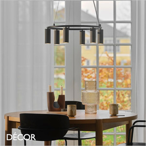 Nordlux - Vico Chandelier - Black Fluted Modern Designer Multiple Pendant Light - Minimalist Danish Design for any Contemporary Space Nordlux - Vico Chandelier - Black Fluted Modern Designer Multiple Pendant Light - Minimalist Danish Design for any Contemporary Space