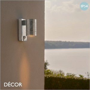 Nordlux - Tin Maxi, Single with Sensor - Galvanized Steel Modern Designer Outdoor Wall Light - Minimalist Style Light for any Outdoor Area of a Home, Hotel & Bistro Nordlux - Tin Maxi, Single with Sensor - Galvanized Steel Modern Designer Outdoor Wall Light - Minimalist Style Light for any Outdoor Area of a Home, Hotel & Bistro