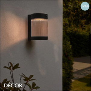 Nordlux - Coupar Solar with Sensor - Ribbed-Shade and Matt Black Modern Designer Outdoor Wall Light - Stylish Danish Design for your Garden, Hotel & Bistro Nordlux - Coupar Solar with Sensor - Ribbed-Shade and Matt Black Modern Designer Outdoor Wall Light - Stylish Danish Design for your Garden, Hotel & Bistro