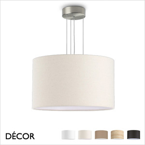 Ideal Lux - Set Up 45 - Satin Nickel Pendant Light Fitting with a Choice of 45cm Shades in Dove Grey, Wood, Black, White or Beige - Stylish Italian Chic for a  Kitchen, Dining Room, Reception Room, Hotel or Restaurant Ideal Lux - Set Up 45 - Satin Nickel Pendant Light Fitting with a Choice of 45cm Shades in Dove Grey, Wood, Black, White or Beige - Stylish Italian Chic for a  Kitchen, Dining Room, Reception Room, Hotel or Restaurant