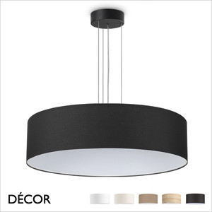 Ideal Lux - Set Up Slim 70 - Matt Black Pendant Light Fitting with a Choice of 70cm Shades in Dove Grey, Wood, Black, White or Beige - Stylish Italian Chic for a  Kitchen, Dining Room, Reception Room, Hotel or Restaurant Ideal Lux - Set Up Slim 70 - Matt Black Pendant Light Fitting with a Choice of 70cm Shades in Dove Grey, Wood, Black, White or Beige - Stylish Italian Chic for a  Kitchen, Dining Room, Reception Room, Hotel or Restaurant
