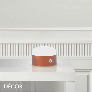 Ideal Lux - Mignon - Copper Portable Modern Designer Wireless LED Table Lamp, Touch-Dimmable - Minimalist Italian Design for any Contemporary Indoor Space Ideal Lux - Mignon - Copper Portable Modern Designer Wireless LED Table Lamp, Touch-Dimmable - Minimalist Italian Design for any Contemporary Indoor Space