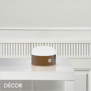 Ideal Lux - Mignon - Coffee Portable Modern Designer Wireless LED Table Lamp, Touch-Dimmable - Minimalist Italian Design for any Contemporary Indoor Space Ideal Lux - Mignon - Coffee Portable Modern Designer Wireless LED Table Lamp, Touch-Dimmable - Minimalist Italian Design for any Contemporary Indoor Space