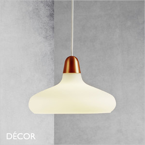 Nordlux - Bloom 29 - Opal White Glass with Copper or Brushed Steel Modern Designer Pendant Light- Ideal for your Kitchen, Living Room, Hotel, Bistro & Café Nordlux - Bloom 29 - Opal White Glass with Copper or Brushed Steel Modern Designer Pendant Light- Ideal for your Kitchen, Living Room, Hotel, Bistro & Café