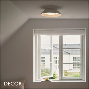 Nordlux - Nivora 38 - White Modern Designer Ceiling or Wall Light - Ideal for the Kitchen, Hallway, Hotel, Restaurant, Bistro & Cafe. DFTP