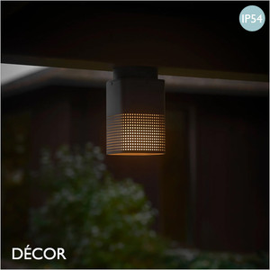 Nordlux - Sidara - Seaside Anthracite Modern Designer Outdoor Garden Ceiling Light - Striking Danish Design for your Garden, Hotel & Bistro