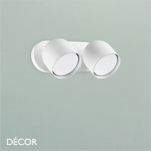 Ideal Lux - Dodo - Matt White Modern Designer Double Wall Light - Stylish Italian Design - Ideal for any Contemporary Space