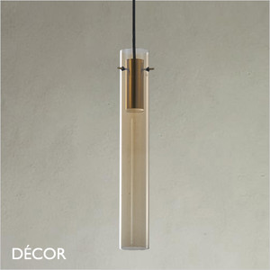 Ideal Lux - Flam - Amber Glass Modern Designer Pendant Light - Pure Italian Style for a Dining Room, Kitchen, Kitchen Island, Hallway, Stairwell, Hotel, Restaurant, Bistro, Bar & Café,