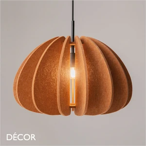 Maytoni - Cambio - Burnt Orange Natural Felt Modern Designer Pendant Light with Sound-Dampening Benefits - Iconic Design for any Contemporary Interior Space