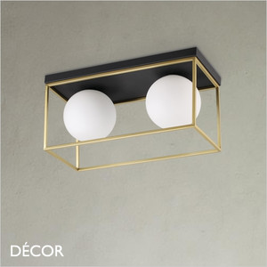 Ideal Lux - Lingotto 2 - Matt White Glass & Matt Brass Modern Designer Globe Ceiling Light - Ideal for your Kitchen Island, Kitchen, Living Room, Hotel, Restaurant & Bistro Ideal Lux - Lingotto 2 - Matt White Glass & Matt Brass Modern Designer Globe Ceiling Light - Ideal for your Kitchen Island, Kitchen, Living Room, Hotel, Restaurant & Bistro