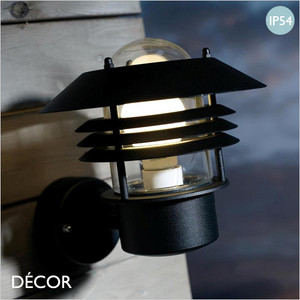 Nordlux - Vejers - Black Modern Designer Outdoor Wall Light - Contemporary Industrial Style Lighting for your Garden, Hotel, Bistro & Café Nordlux - Vejers - Black Modern Designer Outdoor Wall Light - Contemporary Industrial Style Lighting for your Garden, Hotel, Bistro & Café