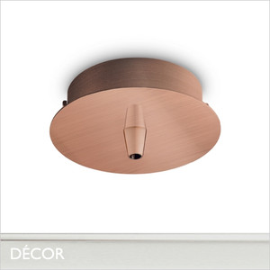 Ideal Lux - Standard Ceiling Rose, Ø10cm - Copper Modern Designer Ceiling Fitting for a Single Pendant Light - Ideal for Matching a Ceiling Rose to your Pendant or Ceiling Colour Ideal Lux - Standard Ceiling Rose, Ø10cm - Copper Modern Designer Ceiling Fitting for a Single Pendant Light - Ideal for Matching a Ceiling Rose to your Pendant or Ceiling Colour