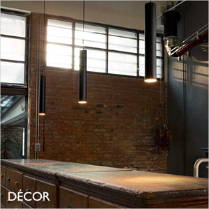 Ideal Lux - Look - Matt Black Modern Designer Cylindrical Pendant Light - Chic Italian Design - Ideal for a Kitchen, Dining Room, Hotel, Restaurant, Bistro & Cafe Ideal Lux - Look - Matt Black Modern Designer Cylindrical Pendant Light - Chic Italian Design - Ideal for a Kitchen, Dining Room, Hotel, Restaurant, Bistro & Cafe