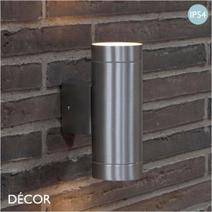 Nordlux - Tin Maxi, Double - Aluminium Modern Designer Outdoor Wall Light - Minimalist Style Light for any Garden & Outdoor Area of a Home, Hotel & Bistro Nordlux - Tin Maxi, Double - Aluminium Modern Designer Outdoor Wall Light - Minimalist Style Light for any Garden & Outdoor Area of a Home, Hotel & Bistro