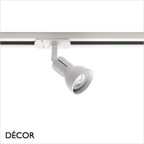 Link Munin, 1 Circuit - White Modern Designer Adjustable Spotlight for the Link System - Stunning in a Kitchen, Office, Restaurant, Bistro, Bar & Café