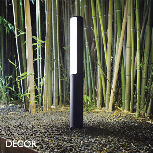 Etere - Anthracite Modern Designer Outdoor Post Light - Stylish Italian Light for a Pathway, Driveway, Lawn, Patio, Balcony & Terrace
