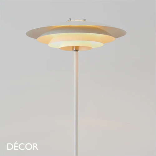 Bretagne - White Modern Designer Floor Lamp - Ideal for any Contemporary Space