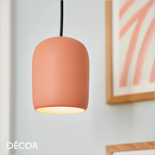 Notti 10 - Terracotta Modern Designer Pendant Light - Ideal for a Kitchen, Kitchen Island, Dining Room, Living Room, Restaurant & Café