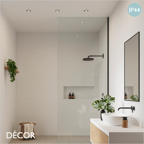 Umberto - Nickel Modern Designer Directional Ceiling Downlight - Minimalist Design Suitable For The Bathroom and Any Contemporary Indoor Space, Perfect for Home & Business
