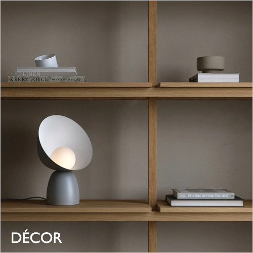 Nordlux - Hello - Matt Grey Modern Designer Table Lamp - Organic Danish Design for any Contemporary Space. DFTP