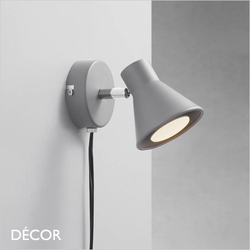 Eik 1-Spot - Grey Modern Designer Adjustable Spotlight - Ideal for Any Contemporary Space