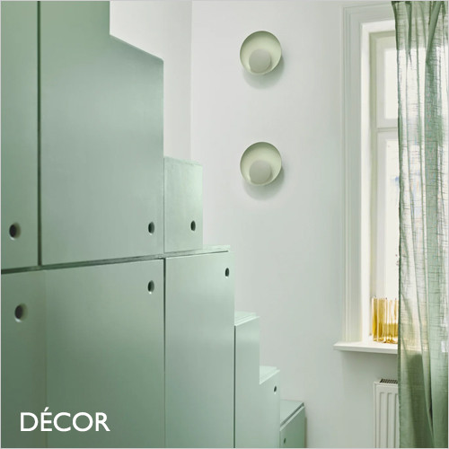 Marsi, MoodMaker™ - Dusty Green Modern Designer Wall Light - Stylish & Innovative Danish Design - Perfect for a Living Room, Study, Reception Room or Bedside